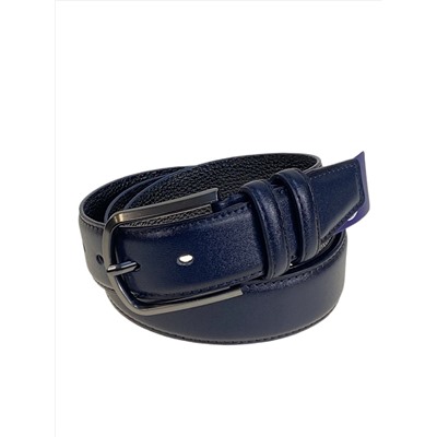 Ремень мужской из искусственной кожи, цвет синий