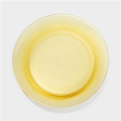 Сервиз столовый «Дымка», 6 предметов: 2 бульонницы 450 мл, 2 тарелки 500 мл, 2 тарелки d=23 см, жёлтый