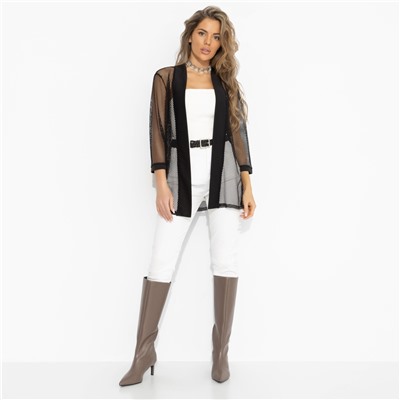 Кардиган , который собирает образ, Для стильного образа (черный)