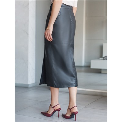 Юбка-карандаш из искусственной кожи