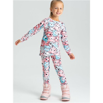 Термокомплект трикотажный для девочек: брюки, толстовка