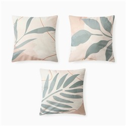 Наволочки декоративные набор 3 шт. «Этель. Меланхолия», 40×40 см, велюр