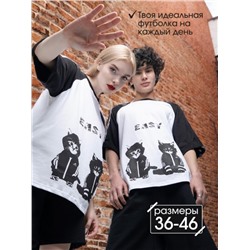 Футболка оверсайз с принтом ФБН0010 (В ассортименте)