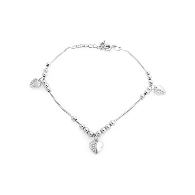 Браслет из серебра куб.циркон., ТФБ-75