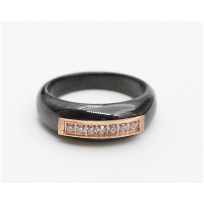 Кольцо с керамикой