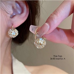 Серьги корзина цветов