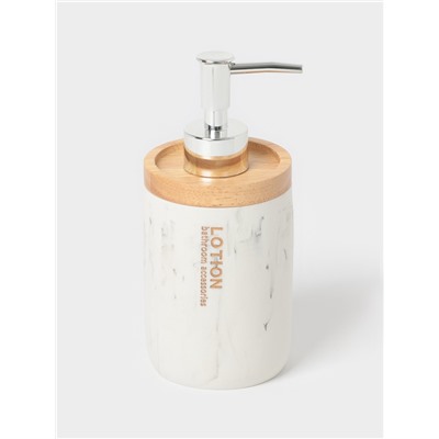 Аксессуары для ванной «Стиль», 4 предмета, мыльница, дозатор для мыла, 2 стакана, белые