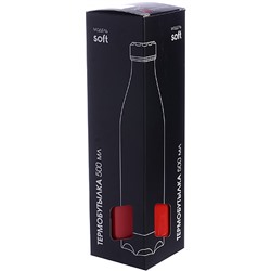77010-4 Термобутылка 500мл. Soft красная (х20)