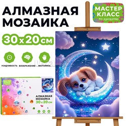 Мозаика алмазная "Лунный пёсик" 20*30см.