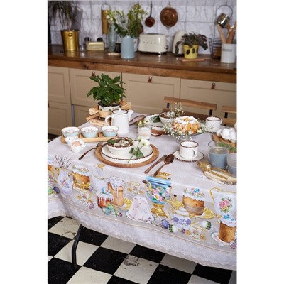 Скатерть Этель «Пасхальные куличи» 110×147 см, 100% хлопок, саржа 190 г/м²