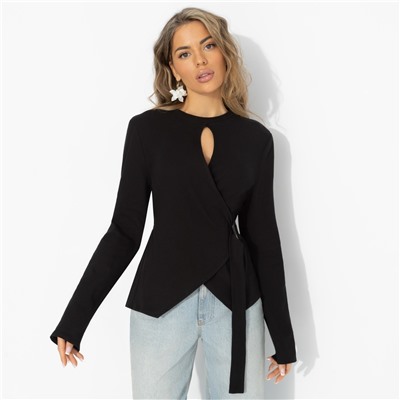 Джемпер хлопковый, Дерзкий минимализм (черный)