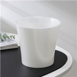 Кашпо для цветов со вставкой «Арте», 1.2 л, цвет жемчуг-прозрачный