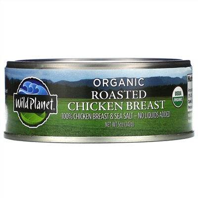 Wild Planet, Organic Roasted Chicken Breast, 5 oz (142 g)