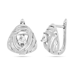 Серьги из серебра куб.циркон., МЦВА266