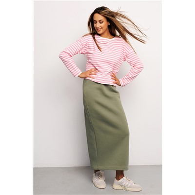 Юбка длинная макси с разрезом 388KHK