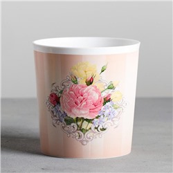 Кашпо для цветов «Винтаж», 1.6 л, d=14 см, h=14 см, пластиковое