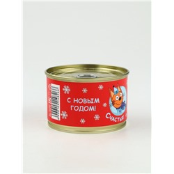 Леденцы монпансье в консервной банке «Три кота Новый год» 3 шт.
