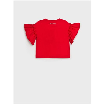 Фуфайка трикотажная для девочек (футболка)