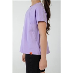 Фуфайка (футболка) для девочки ГРЕТТА-1 (Лиловый)