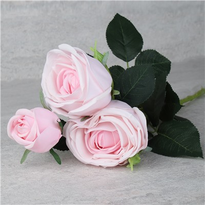 Цветок искусственный Пионовидная роза 73 см / GR-006 /уп 12/144/силикон