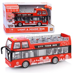 Автобус 1:16 (свет, звук) на батарейках, в коробке