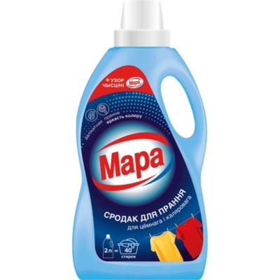 Жидкое средство для стирки Мара для Цветного и Темного 2л