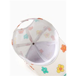 Кепка детская KAFTAN «Цветочки», белая, размер 52-54