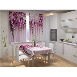 шторы для кухни без тюля 3*1,7 м