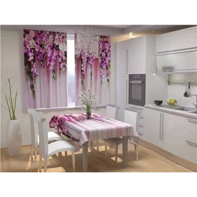 шторы для кухни без тюля 3*1,7 м