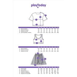 Костюм (Футболка+Топ+Шорты) PLAYTODAY, 1074792
