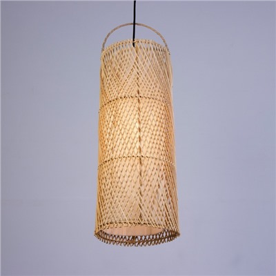 Светильник потолочный из ротанга «Вибава», 1×120 Вт, Е27, 20×20×55 см