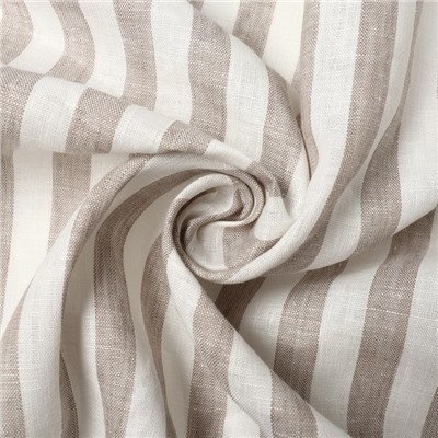 Шторы для кухни «Этель» Soprano, 140×180 см-2 шт., подхваты 2 шт., лен 100%, 180 г/м²