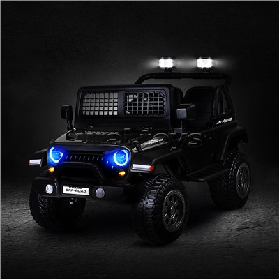 Электромобиль детский "Городской внедорожник" (цвет черный)