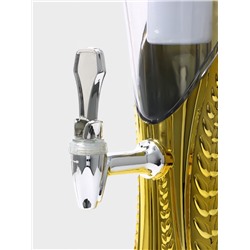 Башня пивная Empire, колба 3 л, ёмкость для льда, подсветка, пластик, золотистая