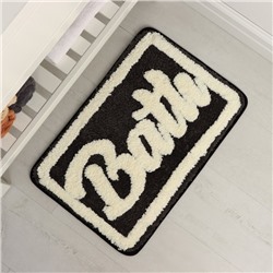 Коврик для ванной и туалета SAVANNA Bath, 40×60 см, чёрный