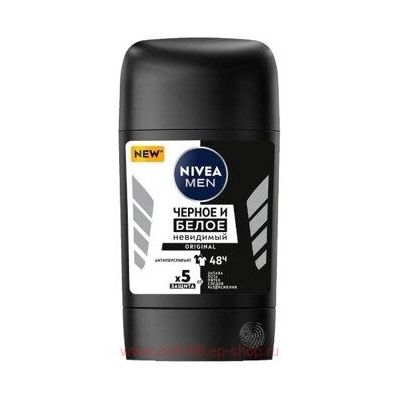 Nivea Men Антиперспирант Невидимый для черного и белого Стик 50 мл