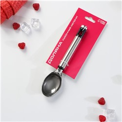 Ложка для мороженого Доляна Fargo, 19.5×4.5 см, цвет серебристый