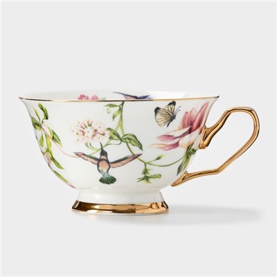 Чайная пара Wingflora, 200 мл, 15×6 см, керамика, белая