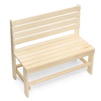 Скамейка для бани и дачи, 100×49×87.5 см, деревянная