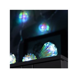 Гирлянда «Нить» 2.5 м с насадками «Груши», IP20, прозрачная нить, 10 LED, свечение белое, 220 В