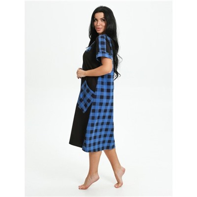 Халат Валерия (Синяя клетка)