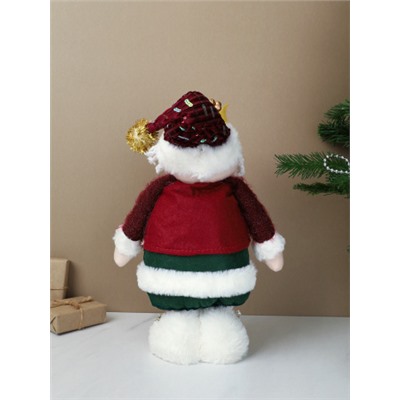 Новогоднее украшение Дед мороз на телескопических ножках 35/60 см / SH056-1 /уп 72/