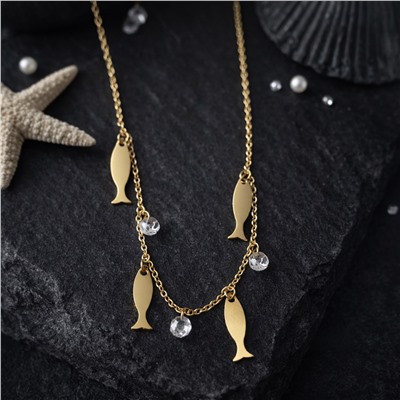 Браслет на ногу с подвесками, цвет: золотистый, арт.007.301