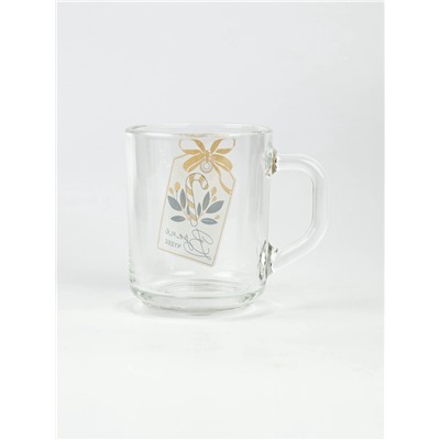 Кружка новогодняя стеклянная «Чудесное время», 200 мл