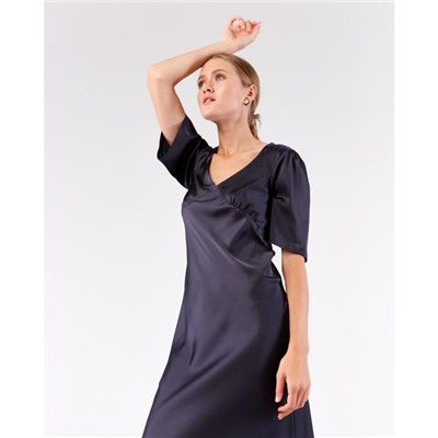 Платье миди женское MINAKU: Silk Pleasure, графит, размер 46