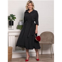 Платье Доминанта НЬЮ (черное/горох) П15242-16М