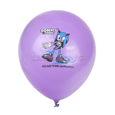 Латексные шары - набор 5 шт. "Соник" 30 см.