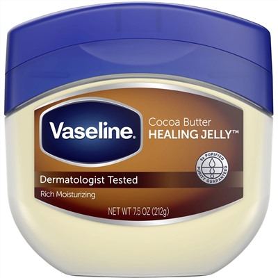 Vaseline, Мазь для глубокого увлажнения Healing Jelly, «Масло какао», 212 г