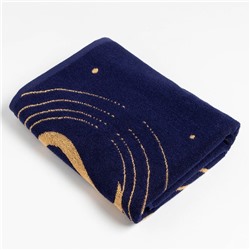 Полотенце махровое Этель «Знаки зодиака: Лев», 70×130 см, 100% хлопок, 420 г/м², фиолетовое