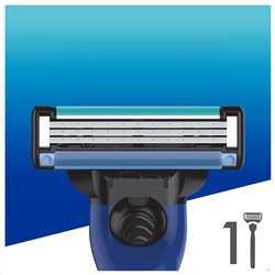 Станок для бритья Dʤɪˈlett МАК-3 Start/AQUA-Grip (+1 кассета) (без подставки) (Оригинал)